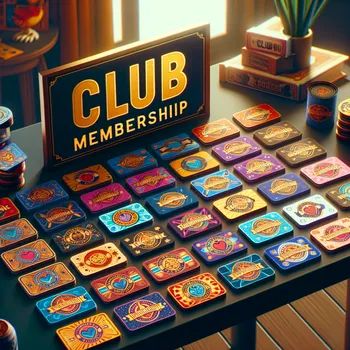 Illustration of Exclusive Club Membership Membership