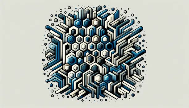 Geometric Hexagon Pattern - Tangra AI Image Generator
