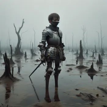Scuffed Knight in the Mire - Tangra AI Image Generator